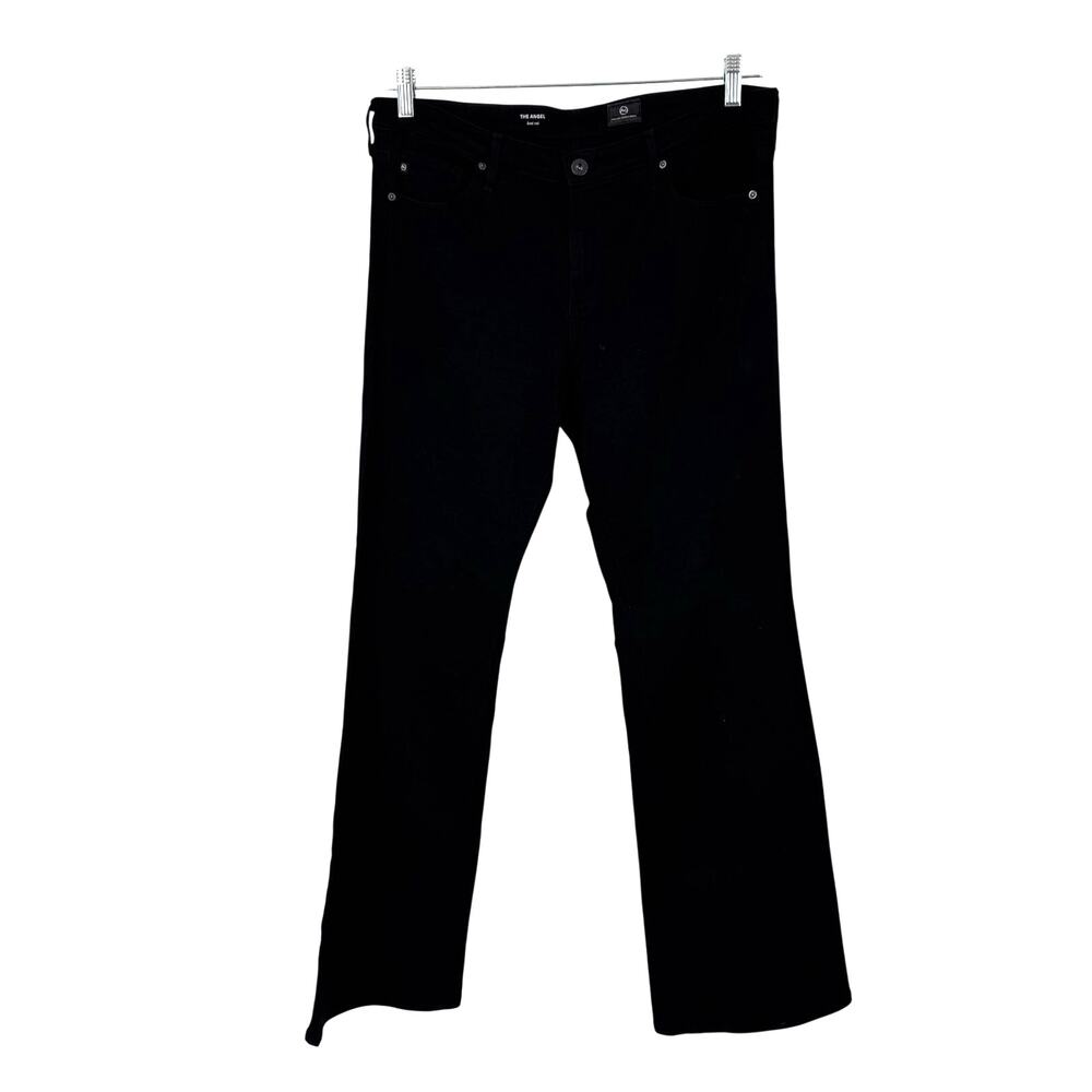 AG Adriano Goldschmied The Angel Bootcut Jeans 31 Black Western Boho Stretch